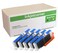 Inkjetcorner Compatible Ink Cartridges Replacement for CLI251XL CLI251 for use with IP7220 iX6820 MG5520 MG5522 MG5620 MG6620 MG5420 MG6420 MX920 MX922 Cyan 5Pack