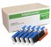 Inkjetcorner Compatible Ink Cartridges Replacement for CLI251XL CLI251 for use with IP7220 iX6820 MG5520 MG5522 MG5620 MG6620 MG5420 MG6420 MX920 MX922 Cyan 5Pack