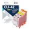 LCL Compatible Ink Cartridge Replacement for Canon CLI42 CLI42 Y CLI42Y Pro100 Pro100S 2Pack Yellow