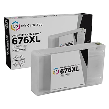LD Products Remanufactured Replacement for Epson 676XL Ink Cartridges T676XL120 High Yield Black SinglePack for Workforce WP4020 WP4530 WP4540 WP4010 WP4023 WP4090 WP4520 WP4533 WP4590