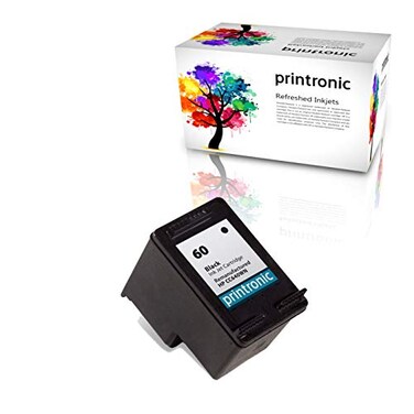 Printronic Remanufactured Ink Cartridge Replacement for HP 60 CC640WN 1 Black