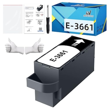IN INTACTECH T3661 Ink Maintenance Box Replacement for Epson T366100 Compatible with XP15000 XP970 XP6100 XP6000 XP8500 XP8600 XP8700 Printers Waste Ink Tank 1 Pack