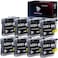 WOLFGRAY TONER Wolfgray 8PK LC61BK Ink Cartridges Replacement for Brother LC61 LC65 LC61BK to use with MFC290C MFC295CN MFCJ410W MFCJ415W 8 Black