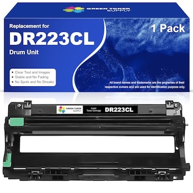 Green Toner DR223CL Drum Unit Pack of 1 Replacement for Brother DR223CL DR223 DR 223 Drum for HLL3210CW HLL3230CDW HLL3270CDW HLL3290CDW MFCL3710CW MFCL3750CDW MFCL3770CDW Printer