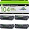 greencycle Compatible Toner Cartridge Replacement for Canon 104 FX9 FX10 FX10 FX9 104 ImageClass MF4100 MF4150 MF4270 MF4350d MF4370dn MF4380dn D420 D480 Black4 Pack