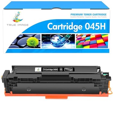 TRUE IMAGE 045 045H Black Toner Cartridge Compatible Replacement for Canon 045 045H CRG045H MF634 Color ImageCLASS MF634Cdw MF632Cdw LBP612Cdw MF632 LBP610C MF630C Printer Ink Black 1Pack