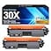 Caclemo 30X High Yield Black Toner Cartridge CF230X Compatible Toner Cartridge Replacement for HP 30X 30A CF230X CF230A Compatible with Laserjet Pro MFP M203dw M227fdw M227fdn M203d M203dn M227sdn 2 B