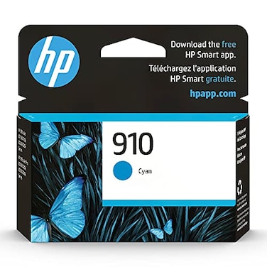 HP 910 Cyan Ink Cartridge Works with OfficeJet 8010 8020 Series OfficeJet Pro 8020 8030 Series Eligible for Instant Ink 3YL58AN