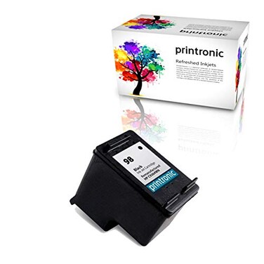 Printronic Remanufactured Ink Cartridge Replacement for HP 98 for DeskJet D4145 OfficeJet H470 6310 PhotoSmart C4100 D5060 1 Black