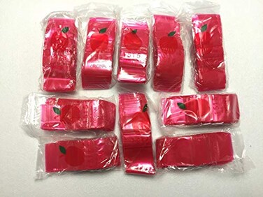 Apple Brand 1515 Bags Mini Resealable Baggies 15 X 15 1000 Bags Red