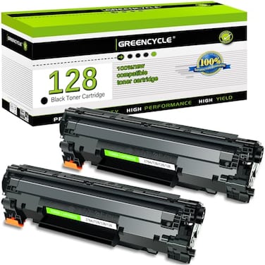 greencycle Compatible Toner Cartridge Replacement for Canon 128 CRG128 Work with ImageCLASS D530 D550 MF4770N MF4890DW MF4880DW LBP6230DW MF4450 MF4570DN Faxphone L100 L190 Printer Black 2Pack