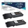 LCL Compatible Toner Cartridge Replacement for Dell 3840 S3840 S3840CDN 3845 S3845CDN 593BCBC 1KTWP High Yield 2Pack Black