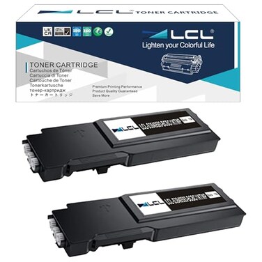 LCL Compatible Toner Cartridge Replacement for Dell 3840 S3840 S3840CDN 3845 S3845CDN 593BCBC 1KTWP High Yield 2Pack Black