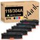 v4ink 5PK Remanufactured Toner Cartridge Replacement for Canon 118 HP 304A CC530A Toner for Canon ImageClass MF726Cdw MF8350CDN MF8580Cdw MF8380Cdw LBP7660Cdn Printer 2 Black 1 Cyan 1 Magenta 1 Yellow