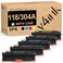 v4ink 5PK Remanufactured Toner Cartridge Replacement for Canon 118 HP 304A CC530A Toner for Canon ImageClass MF726Cdw MF8350CDN MF8580Cdw MF8380Cdw LBP7660Cdn Printer 2 Black 1 Cyan 1 Magenta 1 Yellow