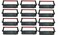 Gold Coast 12 PACK SP700 Ribbon Ink Cartridge Quality BLACK and RED Compatible with STAR Printer RC700BR SP700 712 742