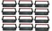 Gold Coast 12 PACK SP700 Ribbon Ink Cartridge Quality BLACK and RED Compatible with STAR Printer RC700BR SP700 712 742