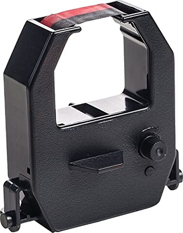 Pyramid Time Clock Replacement RibbonBlackRed 424161 Each