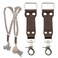 C Coiro Extra Attachments Single and Dual Camera Harness for Camera Bag Sling Bag Pouch Lens Case Perfect Photography Accessories for Leather Camera Strap Brown