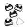 Leftfoto Stainless Steel Triangle Split RingCamera Strap Hook Lug Ring with Plastic Capfor Belt Hook Lanyard for Camera Shoulder Strap 4 pcs