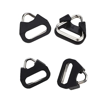 Leftfoto Stainless Steel Triangle Split RingCamera Strap Hook Lug Ring with Plastic Capfor Belt Hook Lanyard for Camera Shoulder Strap 4 pcs