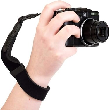 OP/TECH USA OPTECH USA Mirrorless Neoprene Camera Wrist Strap Camera Hand Strap Camera Wrist Lanyard for Small SLRs Black