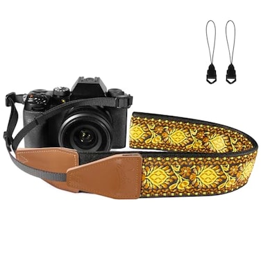Dulphee Camera Strap Jacquard Weave 2 Shoulder Neck Straps for All DSLR Cameras Men Women Photographers