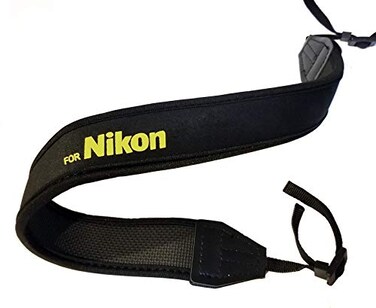 Fotasy Professional Neoprene Neck Strap for Nikkor Cameras Camera Neck Strap Compatible with Nikon D5 D4 D3 DS850 D810 D800 D750 D7500 D7300 D7200 D7000 D5600 D5500 D5300 D5100 D5000 D3500 D3400