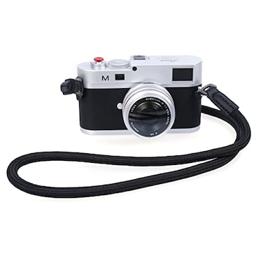 Hargedis Camera Shoulder Strap Climbing Rope Neck Strap for Mirrorless DSLR Cameras with Lens Cap Keeper Black