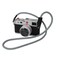 Hargedis Camera Shoulder Strap Climbing Rope Camera Neck Strap for Mirrorless and DSLR Cameras with Lens Cap Keeper Silver