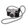 Hargedis Camera Shoulder Strap Climbing Rope Camera Neck Strap for Mirrorless and DSLR Cameras with Lens Cap Keeper Silver