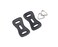 HITHUT Camera Strap Stainless Steel Triangle Split Ring Hook with Leather Protector Cover Pad Set for DSLR RF Mirrorless Camera