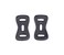 HITHUT Camera Strap Stainless Steel Triangle Split Ring Hook with Leather Protector Cover Pad Set for DSLR RF Mirrorless Camera