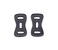 HITHUT Camera Strap Stainless Steel Triangle Split Ring Hook with Leather Protector Cover Pad Set for DSLR RF Mirrorless Camera