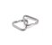 HITHUT Camera Strap Stainless Steel Triangle Split Ring Hook with Leather Protector Cover Pad Set for DSLR RF Mirrorless Camera