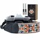 Padwa Lifestyle 2 Retro Jacquard Embroidery Camera Strap Adjustable Wide DSLRSLR Camera NeckShoulder Strap with Genuine Leather Head White Classic Flower