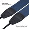 Padwa Lifestyle Blue Camera Strap 2 Wide Genuine Leather Ends Camera Straps for Photographers Vintage Cotton Woven Strap with Camera Quick Release Clips fits All Cameras and Binoculars