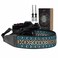 Padwa Lifestyle Boho Blue Camera Strap 2 Full Grain Leather Ends Camera Straps for Photographers Vintage Embroidered Cotton Weave Soft Suede Fabric Padded Strap Quick Release fits All Cameras