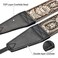 Padwa Lifestyle Camera Strap 2 Full Grain Leather Ends Camera Straps for Photographers Vintage Embroidered Cotton Weave Soft Suede Fabric Padded Strap Quick Release fits All Cameras