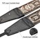 Padwa Lifestyle Camera Strap 2 Full Grain Leather Ends Camera Straps for Photographers Vintage Embroidered Cotton Weave Soft Suede Fabric Padded Strap Quick Release fits All Cameras