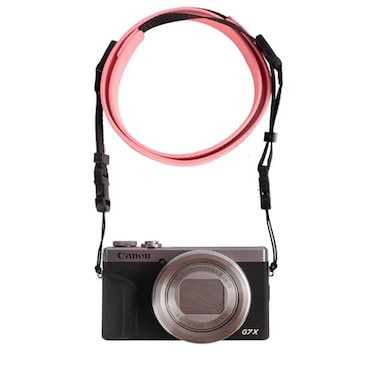 VOVMOEYA Camera Neck StrapG7X MARK III body strap PU Shoulder Adjustable Strap for photographers for Fujifilmfor Nikonfor Canonfor Sonyfor Minoltafor PanasonicSLRDSLR Cameras TexturePINK