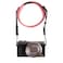 VOVMOEYA Camera Neck StrapG7X MARK III body strap PU Shoulder Adjustable Strap for photographers for Fujifilmfor Nikonfor Canonfor Sonyfor Minoltafor PanasonicSLRDSLR Cameras TexturePINK