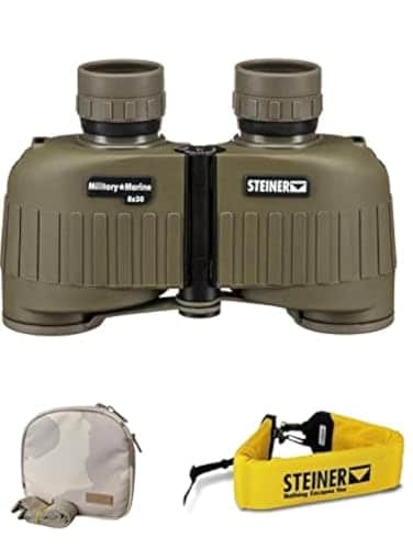 Steiner Binoculars Steiner 8x30 Military Marine Binoculars Float Strap Premium Camo Case