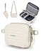 BAGSMART Digital Camera Case Waterproof Protective Small Camera Bag with 2 Carrying Ways Lightweight Camera Sling Bag for Canon PowerShot ELPH 180190 Sony DSCW800DSCW830 Beige