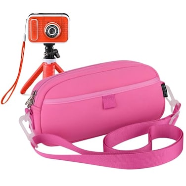 Beautyflier Kids Camera Case for VTech KidiZoom Creator Cam Hold Complete CameraTripod Camera Shoulder Bag for Kids with Adjustable Detachable Strap Camera Not Included