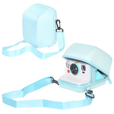 CAIYOULE Camera Case for Polaroid Now 3rd OneStep OneStep Onestep 2 Now NowGen 2 Flip Instant Film Camera Protective Hard Shell Camera Crossbody Bag with Adjustable Strap Blue No Camera