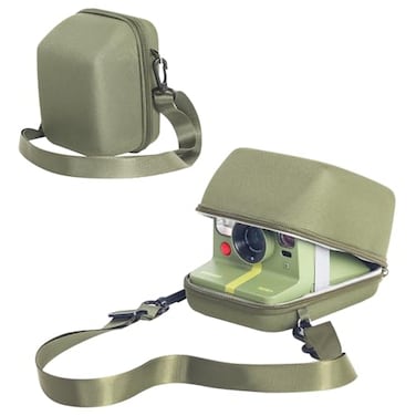 CAIYOULE Camera Case for Polaroid Now 3rd OneStep OneStep Onestep 2 Now NowGen 2 Flip Instant Film Camera Protective Hard Shell Camera Crossbody Bag with Adjustable Strap Green No Camera