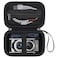 Canboc Carrying Case for CHUZHAO Vintage Mini Digital Camera Portable TLR Style Retro Camera Bag Mesh Pocket fits USB Cable SD Card Black Case Only