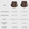Cwatcun Camera Sling Bag PU Leather for PhotographersSmall Camera Bag Waterresistant Shockproof Case with Removable Dividers for DSLRSLRMirrorlessBrown