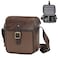 Cwatcun Camera Sling Bag PU Leather for PhotographersSmall Camera Bag Waterresistant Shockproof Case with Removable Dividers for DSLRSLRMirrorlessBrown